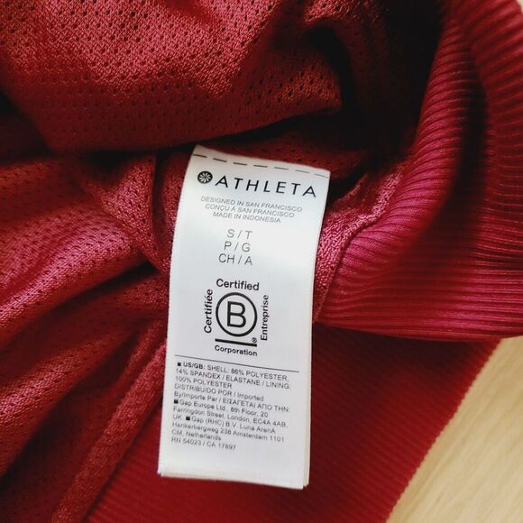 Athleta Brooklyn Bomber Jacket S Tall Burgundy Red Full Zip Soft Shell - Picture 6 of 10